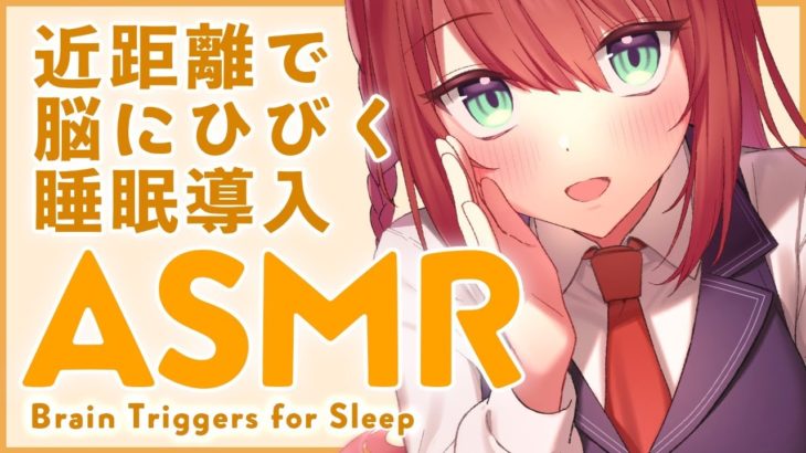 【ASMR】脳と鼓膜に感じる睡眠トリガー/Brain Triggers for Sleep【 #緋乃あかね / Japanese Vtuber 】