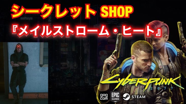 【サイバーパンク2077 PC/PS4版】 シークレット SHOP 『メイルストローム・ヒート』の行き方【Cyberpunk 2077】