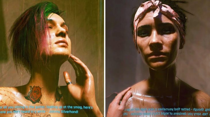 Shower Panam Ending VS Shower Judy Ending VS Shower Alone – Cyberpunk 2077 (Ending Epilogue)