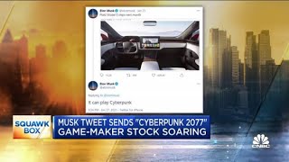 Elon Musk tweet sends ‘Cyberpunk 2077’ game-maker stock soaring