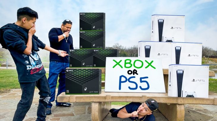 Leaving Free PS5 & Xbox Series X In Public! (PS5 VS Xbox)
