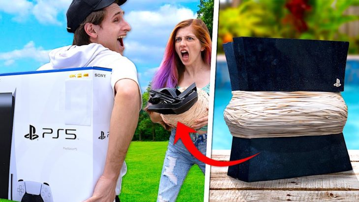 Exploding My Girlfriend’s PS4 & Then Surprising Her With PS5 For Her Birthday
