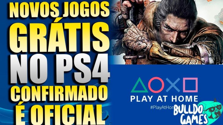 NOVOS JOGOS GRÁTIS NO PS4 e PS5 !!! CONFIRMADO PLAY AT HOME POR MAIS MESES !!! É OFICIAL !!!