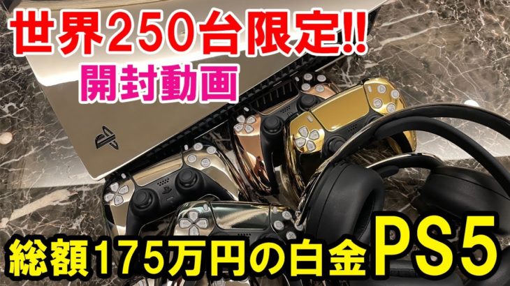 [世界初公開] 白金「PS5」総額175万円最高級「PS5」開封動画